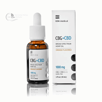 USA MEDICAL CBG +CBD  Oil (1000 mg)