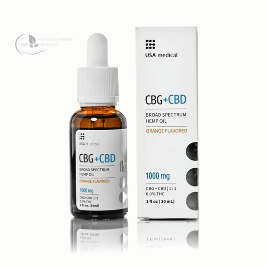 USA MEDICAL CBG +CBD  Oil (1000 mg)