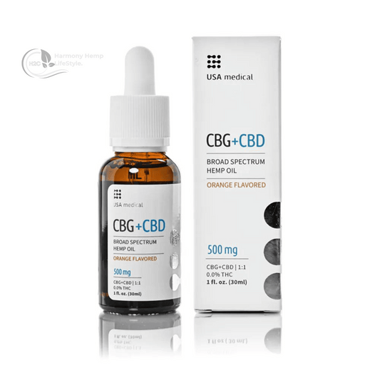 USA MEDICAL CBG + CBD Oil (500 mg)