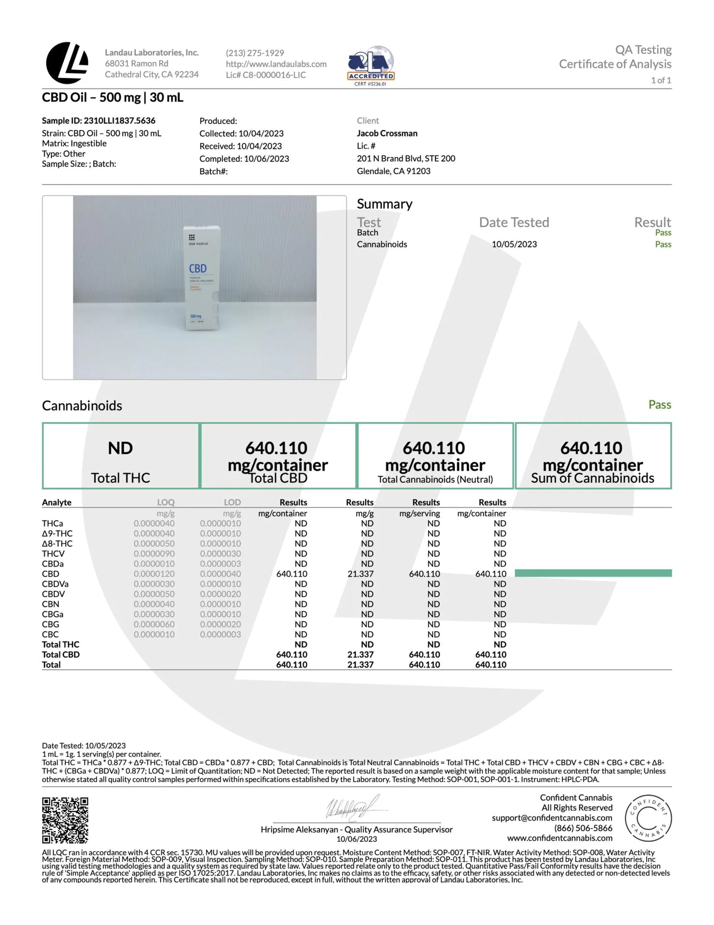 USA MEDICAL CBD Oil (500 mg)