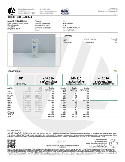 USA MEDICAL CBD Oil (500 mg)