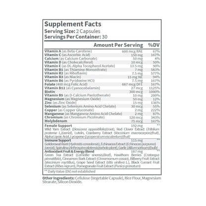 USA MEDICAL Women's MULTIVITAMINICO (60 count)