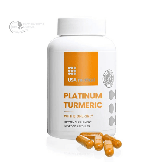 USA MEDICAL Turmeric Curcumin with BioPerine® | 60 count