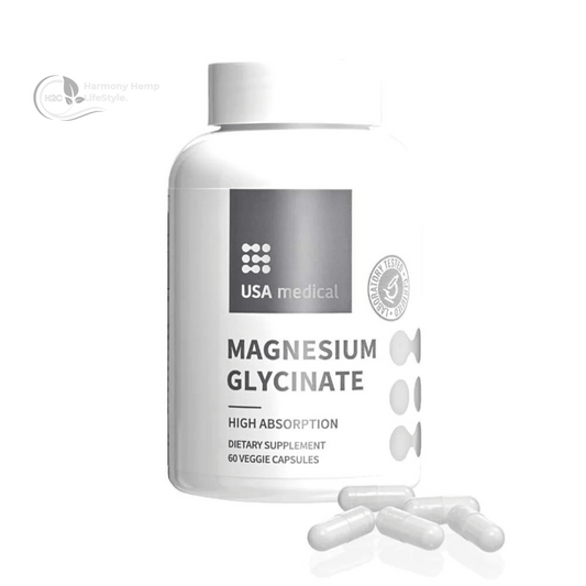 USA MEDICAL Magnesium Glycinate | 60 count)